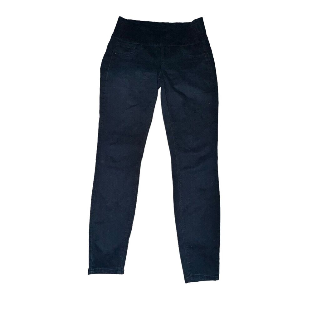 Spanx Alexia High Waisted Jeggings Women's S Blue Side Zip High Rise Compression